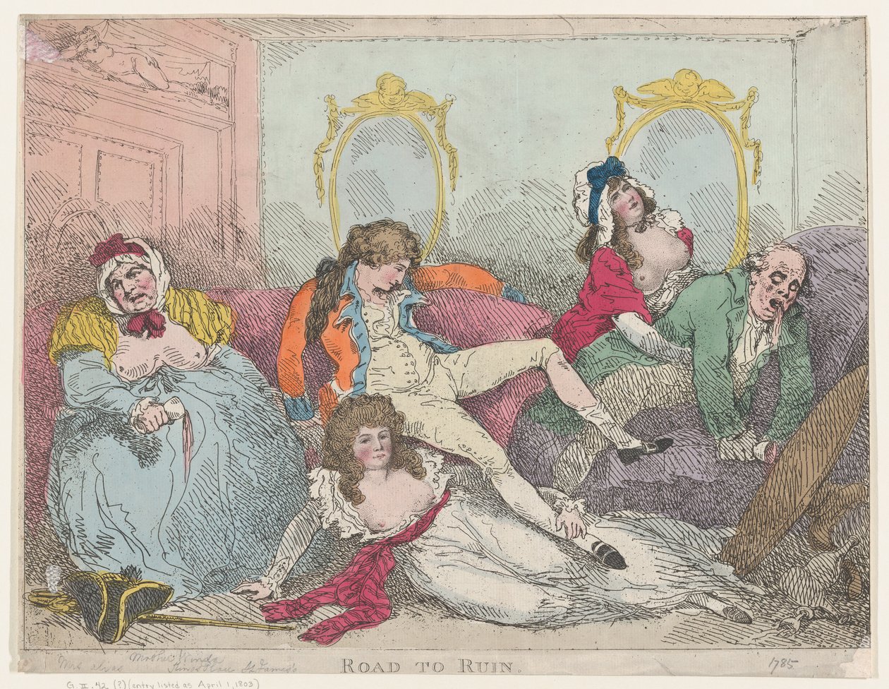Droga do ruiny, 1785., 1785. autorstwa Thomas Rowlandson
