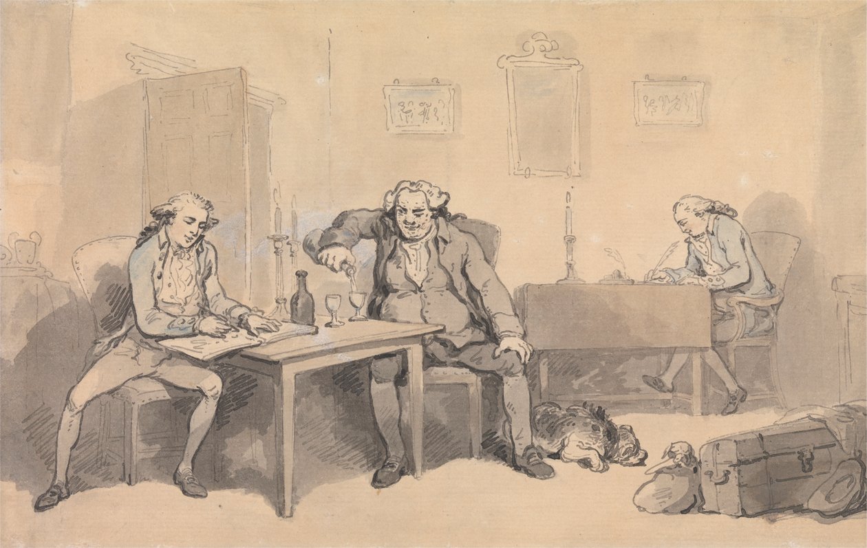 Rowlandson i Wigstead w trasie autorstwa Thomas Rowlandson