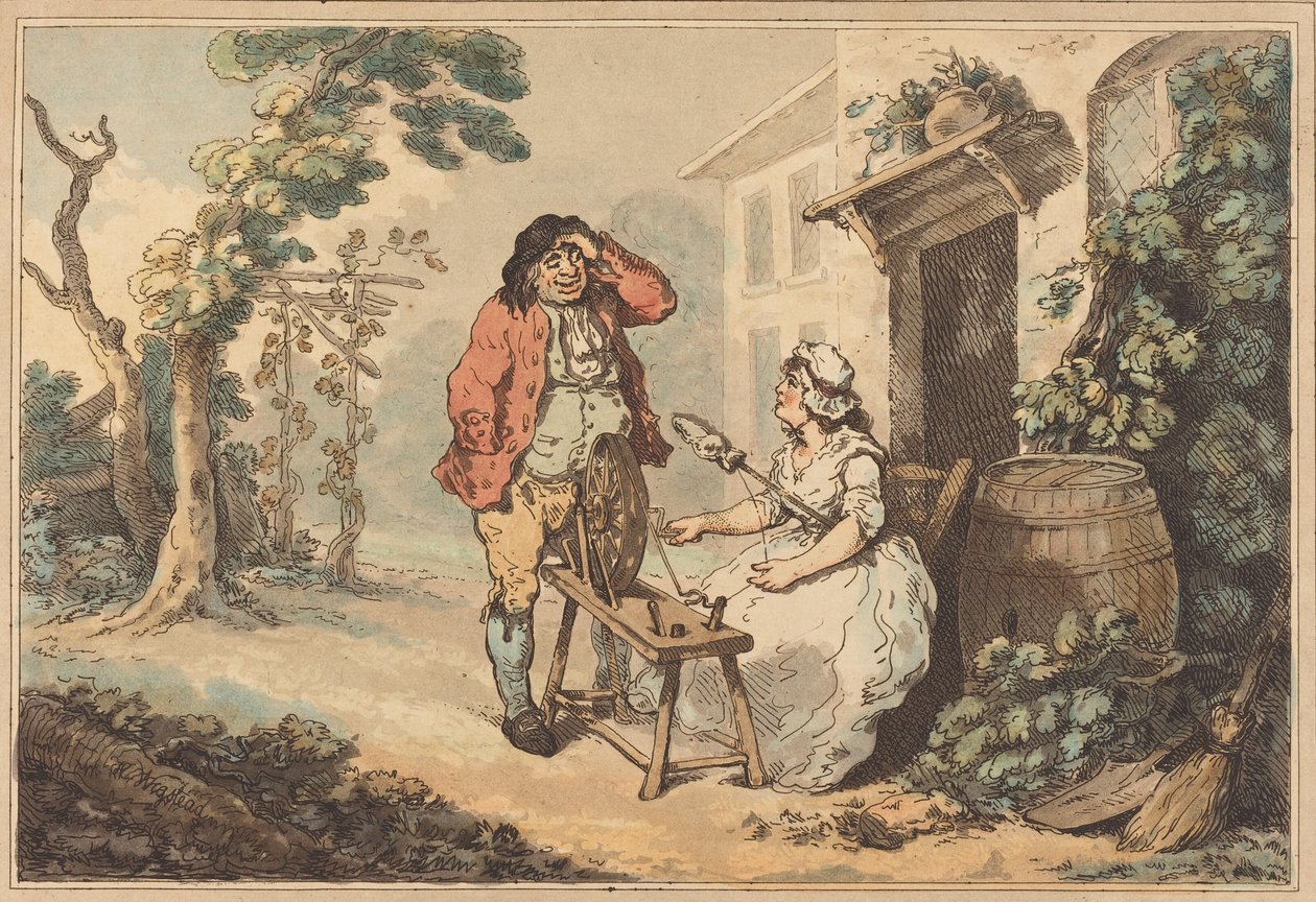 Rustykalne zaloty, 1785. autorstwa Thomas Rowlandson
