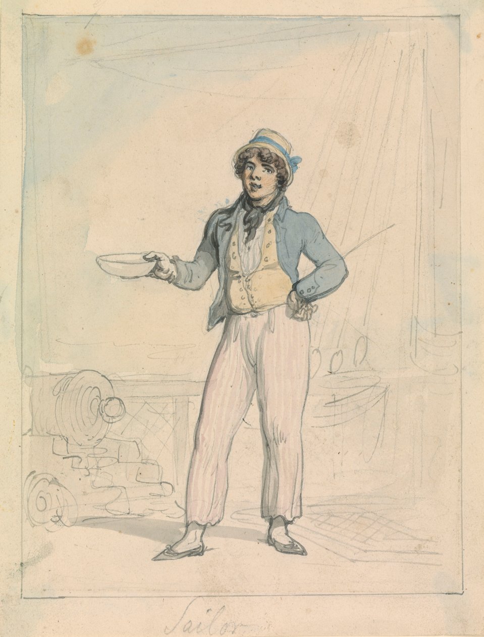 Żeglarz autorstwa Thomas Rowlandson