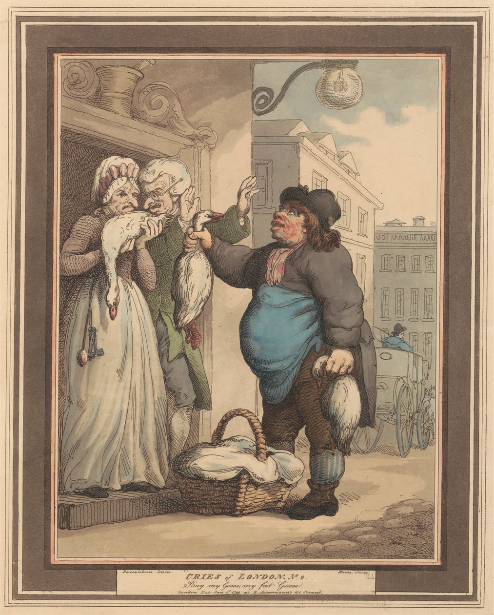 Zestaw ośmiu (2): Okrzyki Londynu autorstwa Thomas Rowlandson