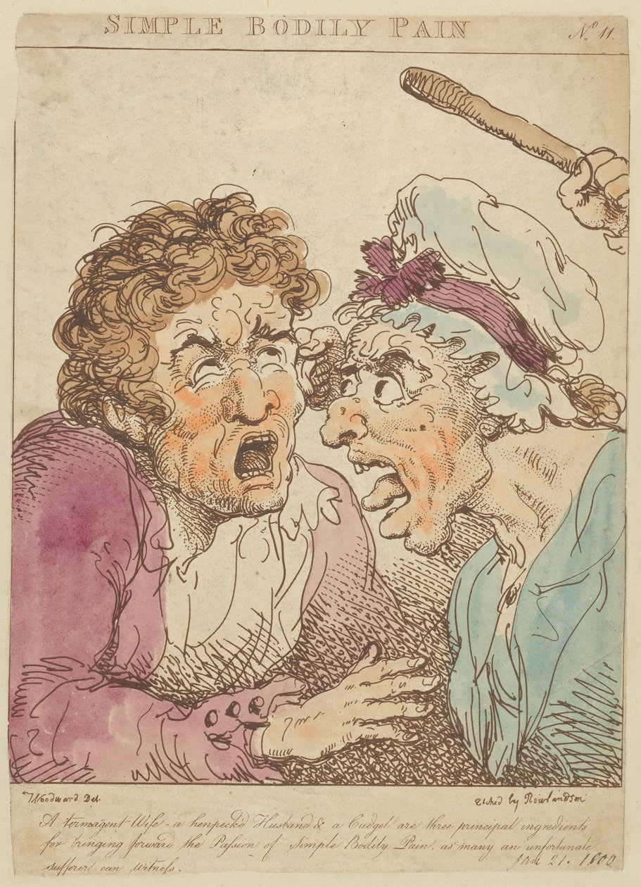 Prosty ból ciała, 1800., 1800. autorstwa Thomas Rowlandson