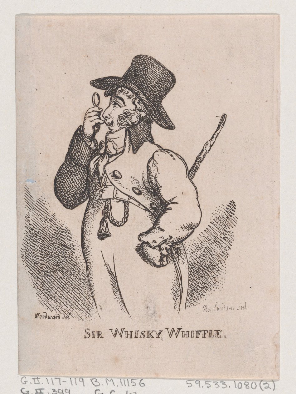 Sir Whisky Whiffle, kwiecień 1808., kwiecień 1808. autorstwa Thomas Rowlandson