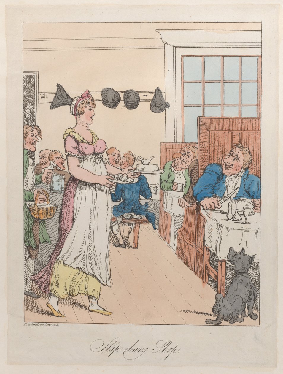 Sklep Slap-Bang, 1815., 1815. autorstwa Thomas Rowlandson