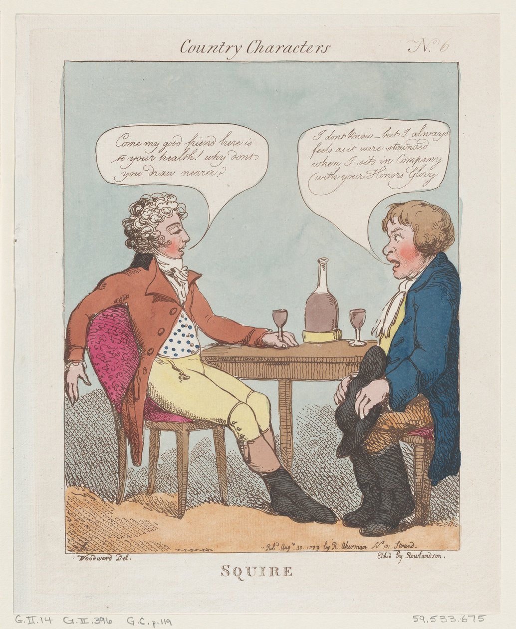 Squire, 30 sierpnia 1799., 30 sierpnia 1799. autorstwa Thomas Rowlandson