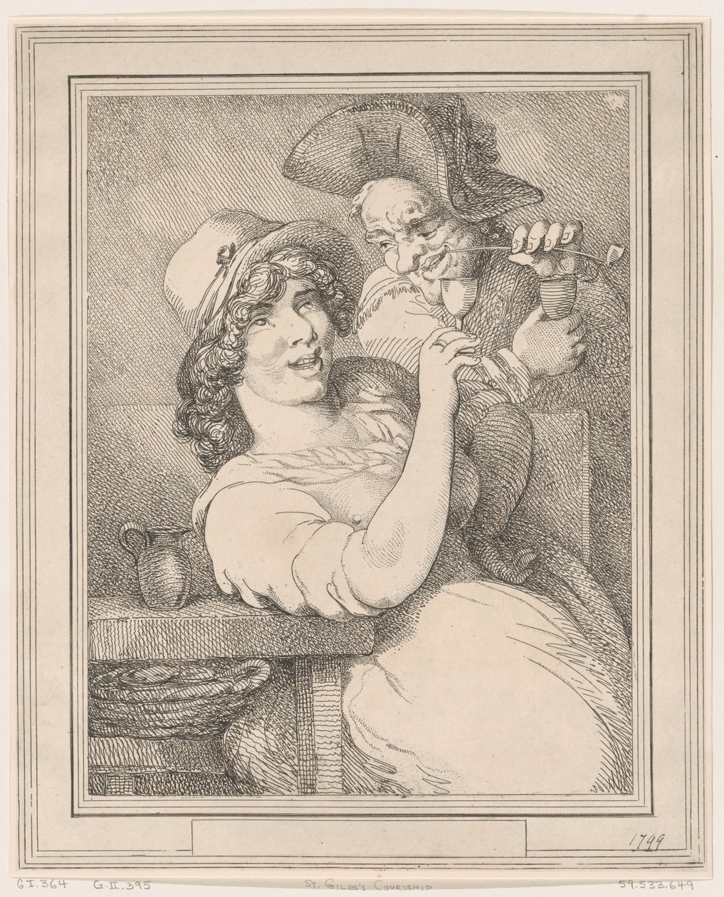 Zaloty św. Idziego, 1799., 1799. autorstwa Thomas Rowlandson