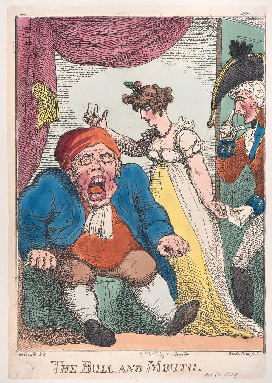 Byk i Usta, 1808-09., 1808-09. autorstwa Thomas Rowlandson