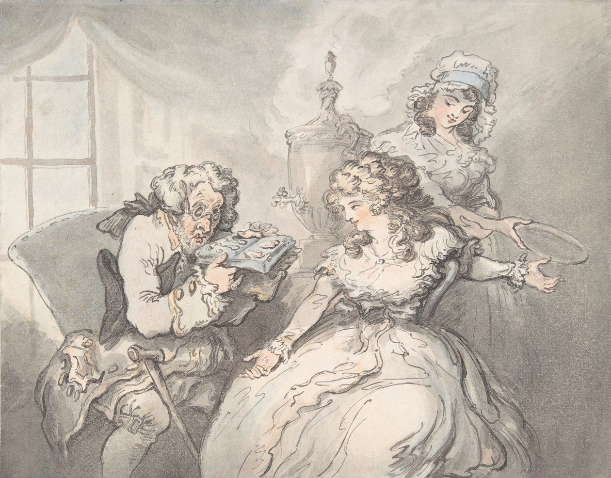 Koneser, 1780-1800. autorstwa Thomas Rowlandson