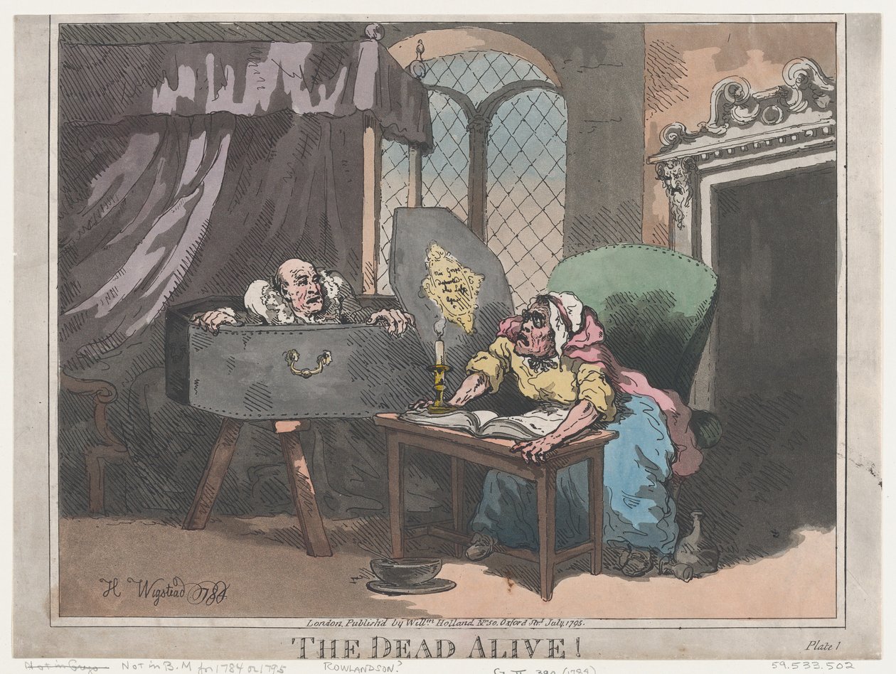 The Dead Alive!, lipiec 1795., lipiec 1795. autorstwa Thomas Rowlandson