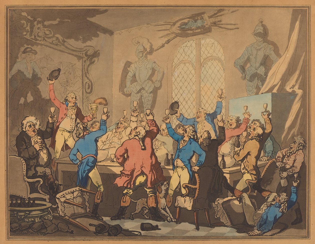 Obiad, 1787. autorstwa Thomas Rowlandson