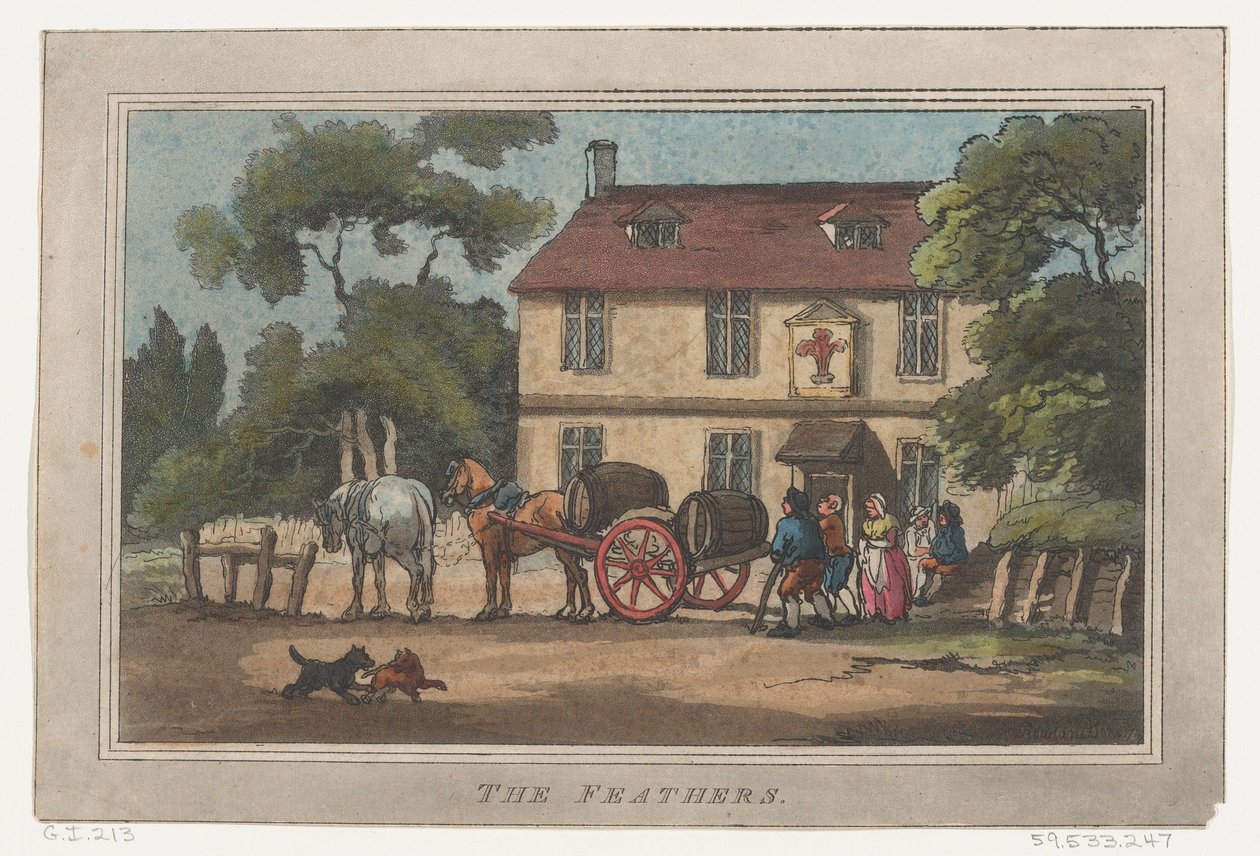 Pióra, 1787., 1787. autorstwa Thomas Rowlandson