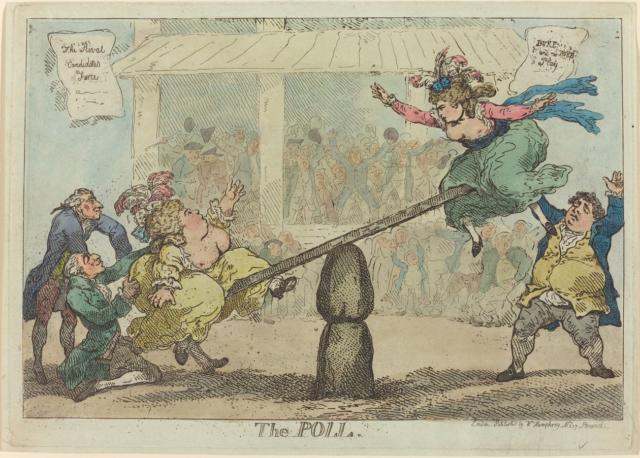 Głosowanie autorstwa Thomas Rowlandson