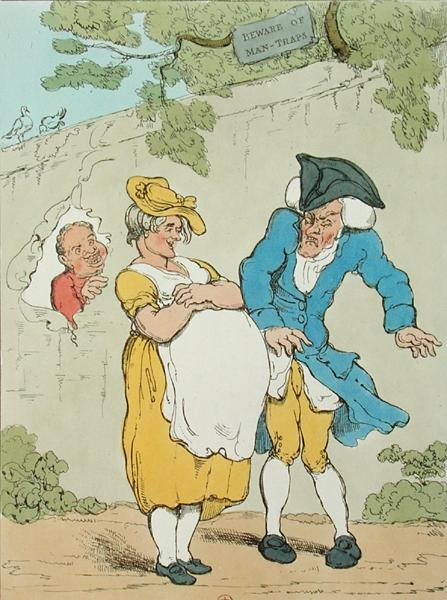 Kobieta w ciąży autorstwa Thomas Rowlandson