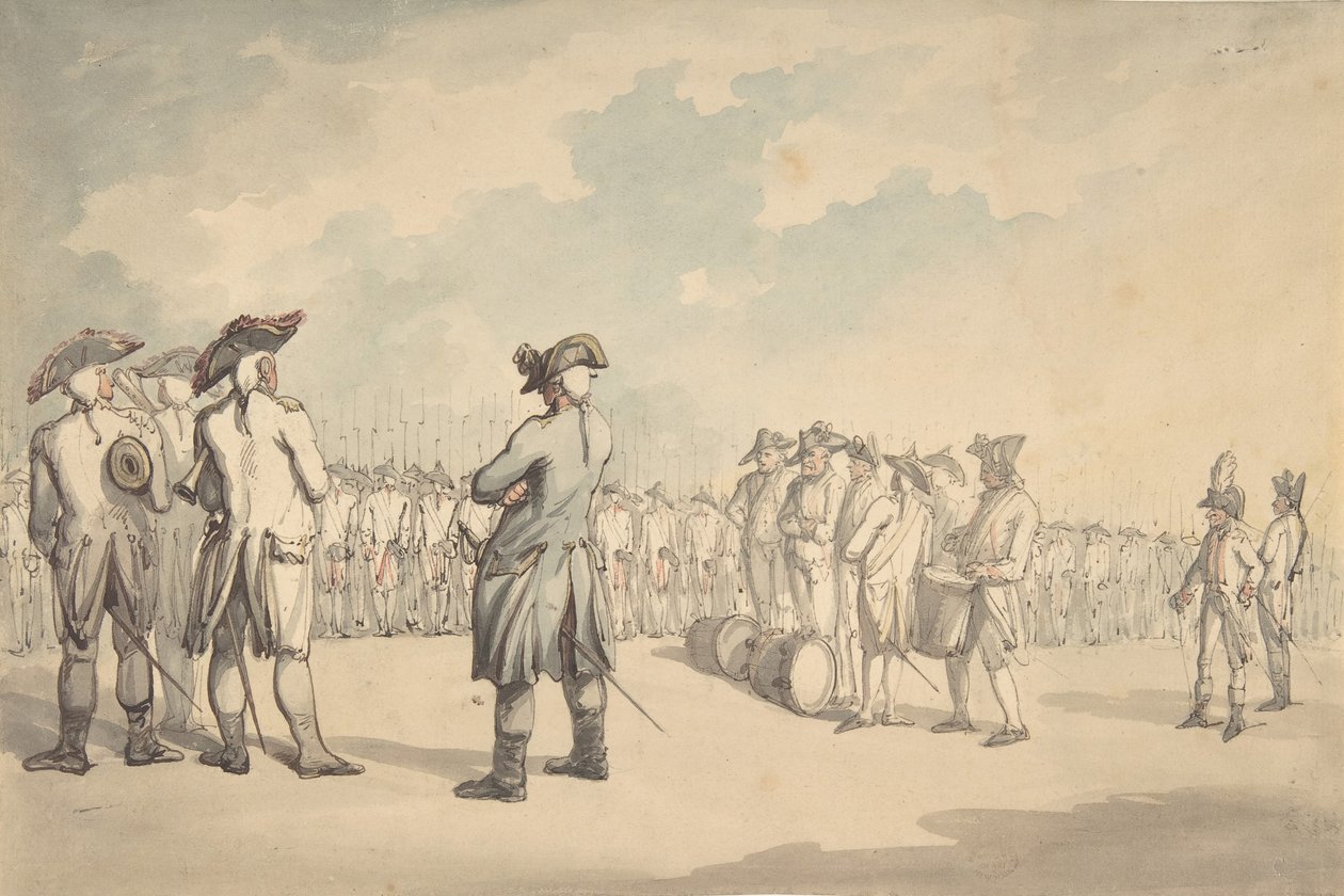 Przegląd, ca. 1800. autorstwa Thomas Rowlandson
