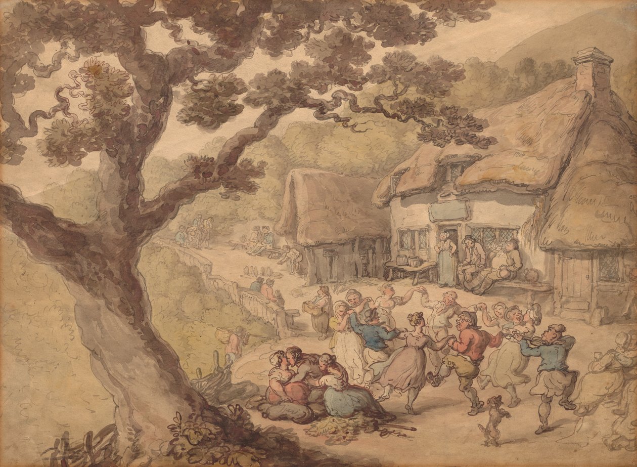 Wiejski taniec autorstwa Thomas Rowlandson