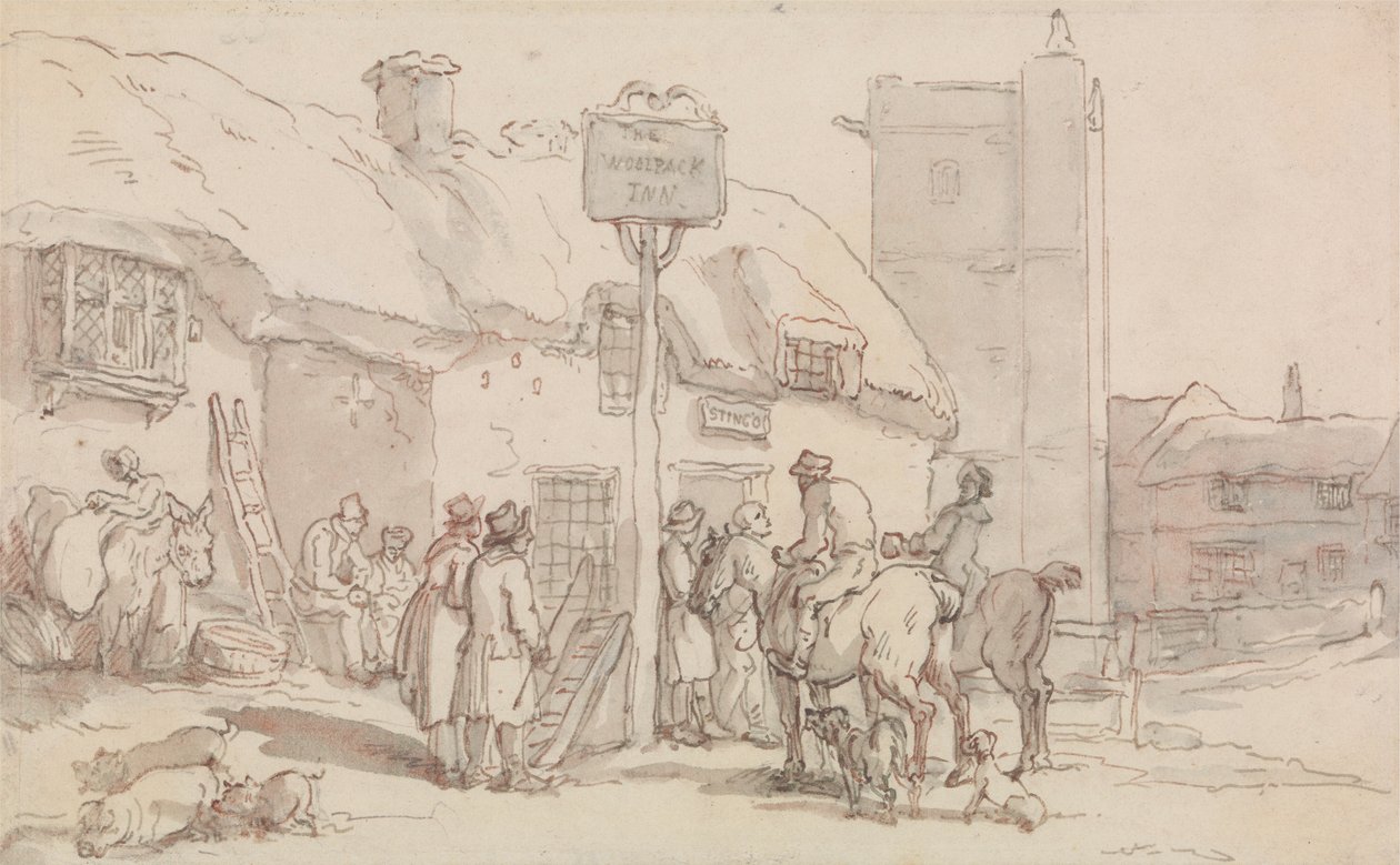Zajazd Woolpack autorstwa Thomas Rowlandson