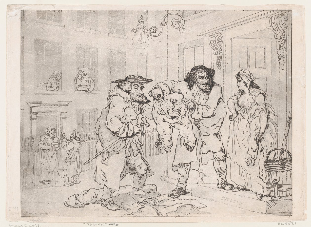 Ruch uliczny, 1791., 1791. autorstwa Thomas Rowlandson