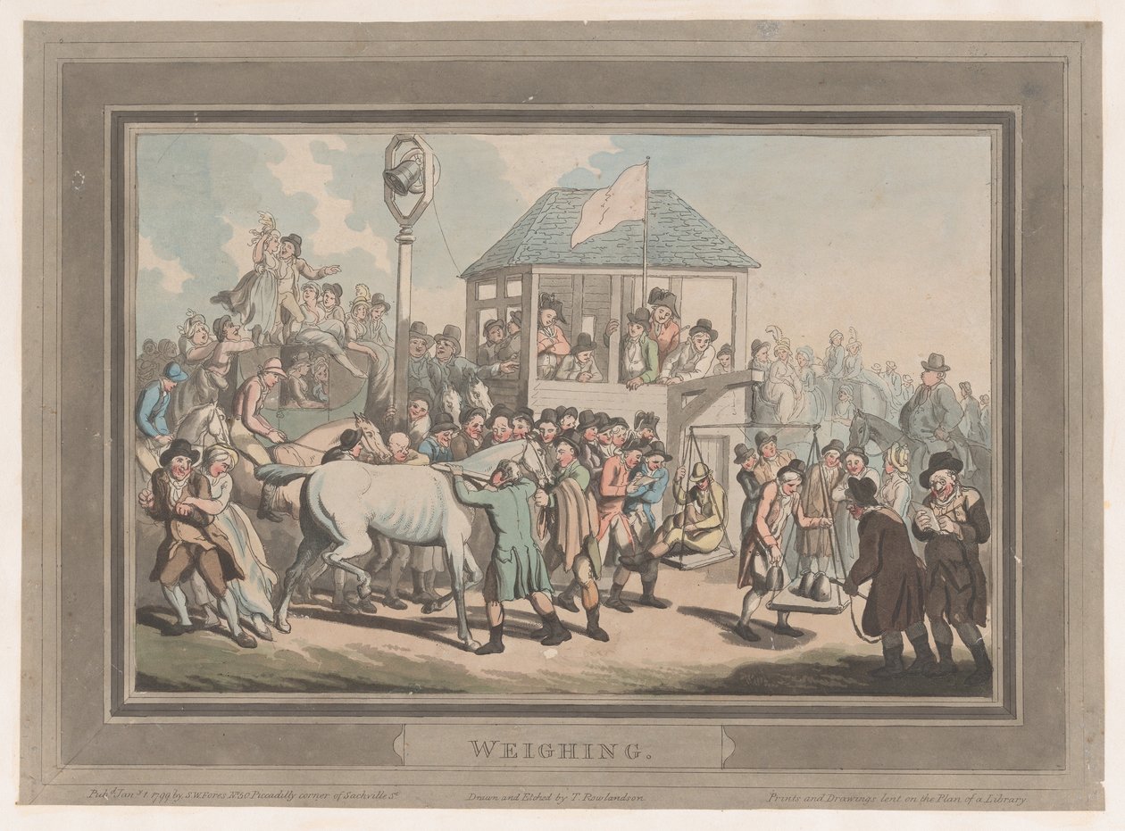 Ważenie, 1 stycznia 1799., 1 stycznia 1799. autorstwa Thomas Rowlandson
