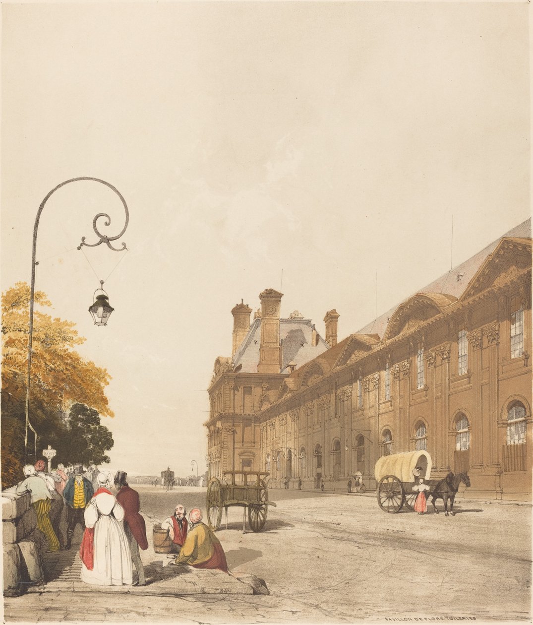 Pawilon Flory, Tuileries autorstwa Thomas Shotter Boys