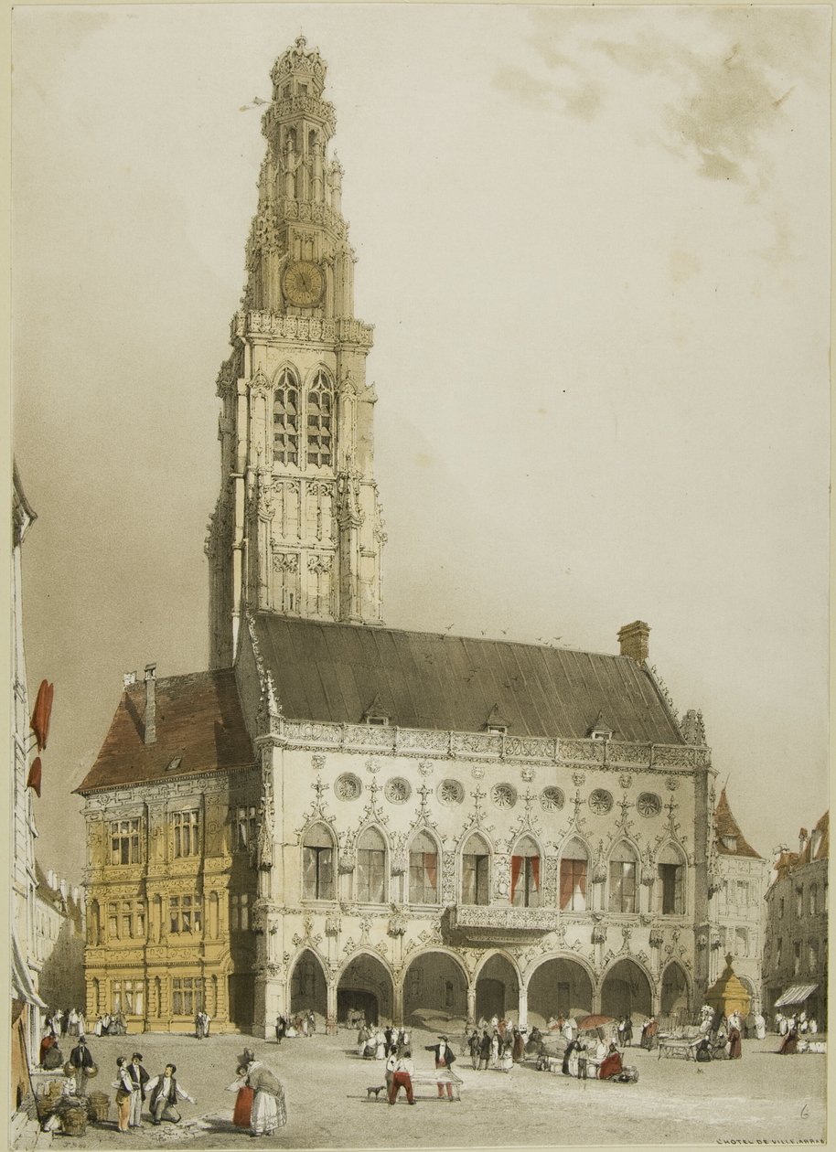 Ganek południowy katedry w Chartres autorstwa Thomas Shotter Boys