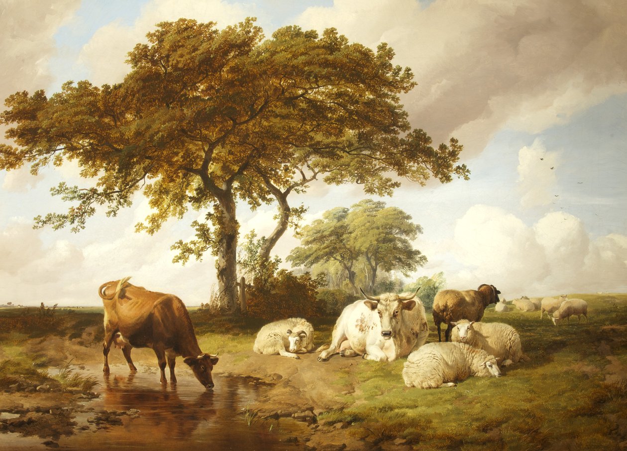 Odpoczywaj na łąkach autorstwa Thomas Sidney Cooper