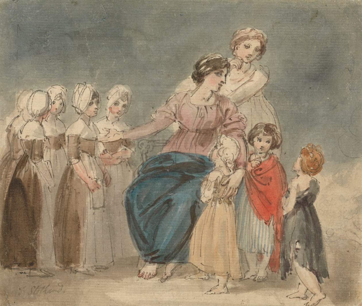 Charytatywne dzieci i mali włóczędzy autorstwa Thomas Stothard