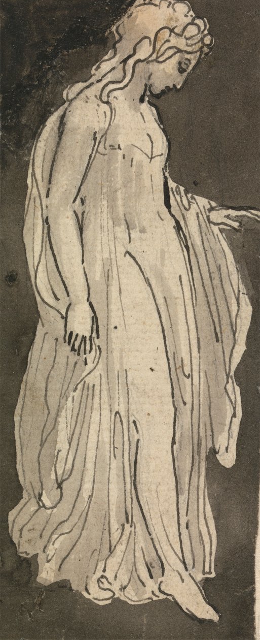 Dziewczyna, Pełna Długość, Stojąca W Prawo autorstwa Thomas Stothard