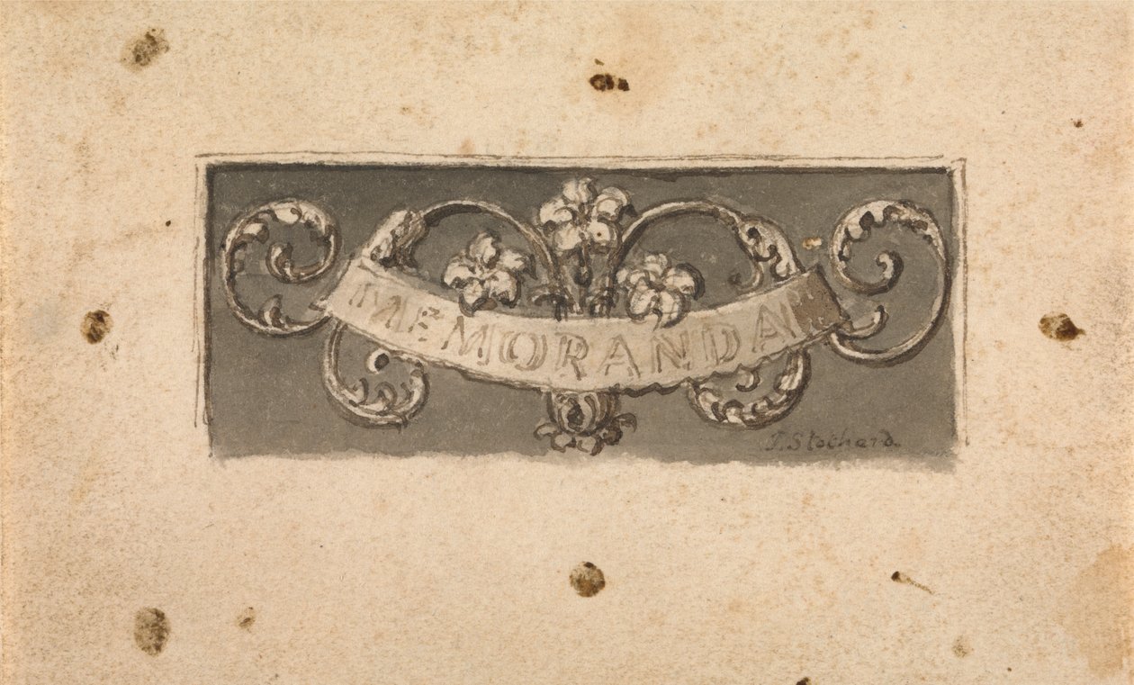 notatki autorstwa Thomas Stothard
