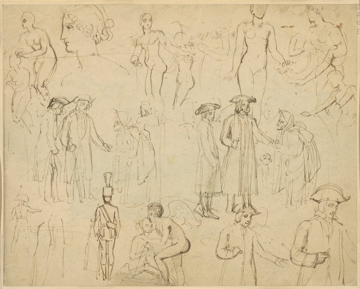 Roger de Coverley i Cyganie [verso] autorstwa Thomas Stothard