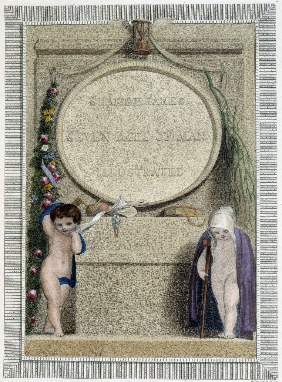 Szekspir: Siedem wieków człowieka, frontispis autorstwa Thomas Stothard