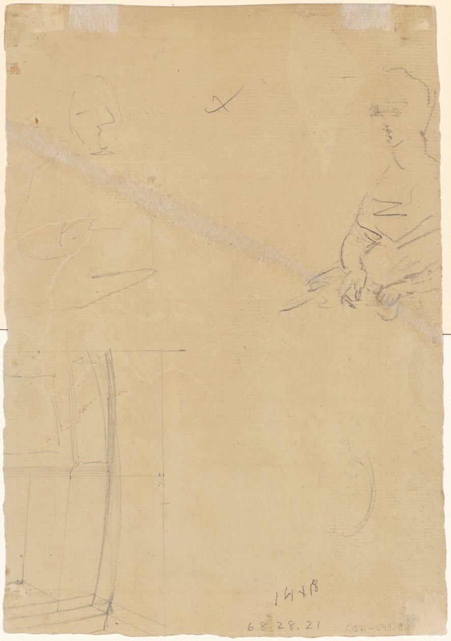 Badania figur [verso] autorstwa Thomas Sully