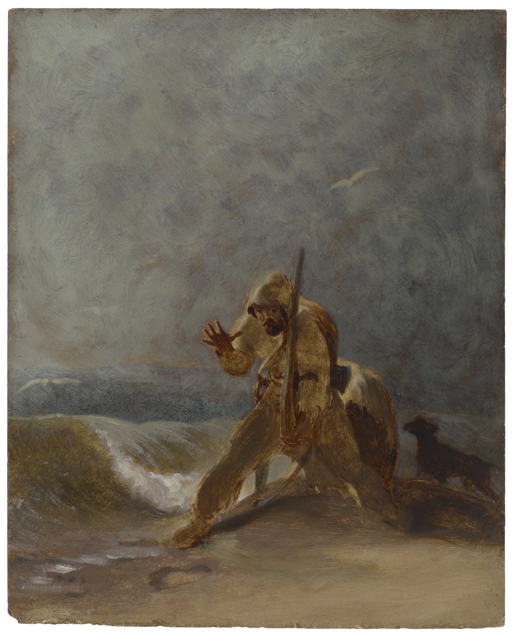 Odcisk stopy na piasku, ok. 1856 r. autorstwa Thomas Sully
