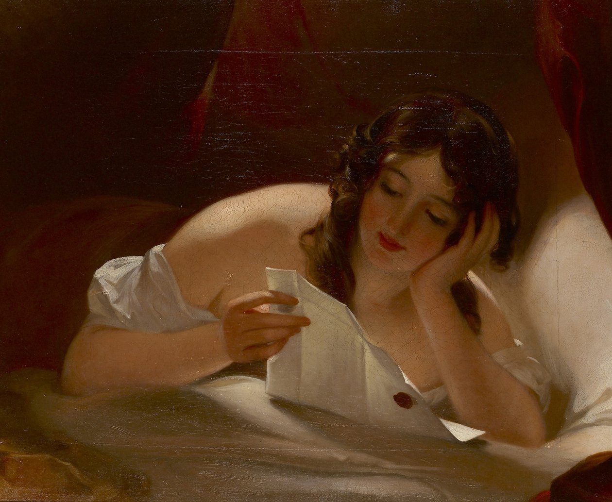 List miłosny, 1834 autorstwa Thomas Sully