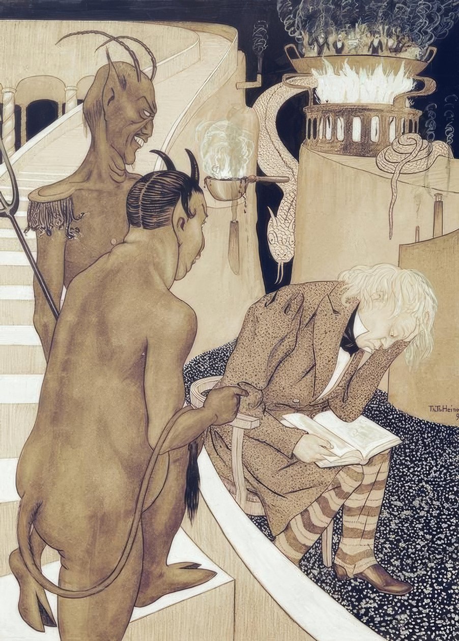 Rewizja Höllen autorstwa Thomas Theodor Heine