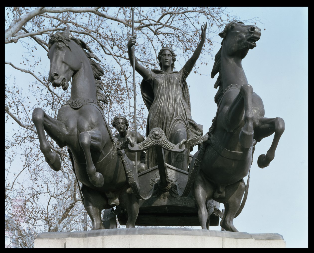 Boadicea, lata 50. XIX wieku (brąz) (patrz także 33580) autorstwa Thomas Thornycroft