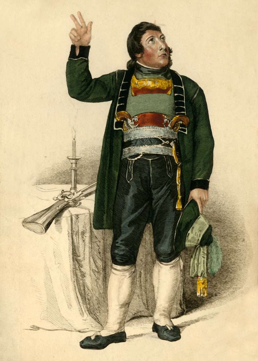 Komendant Schoenecher, 1809 r. autorstwa Thomas Uwins
