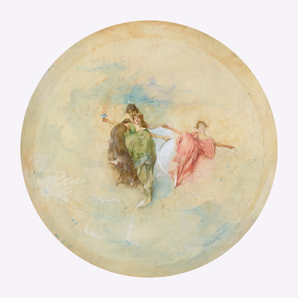 Świt, 1892. autorstwa Thomas Wilmer Dewing