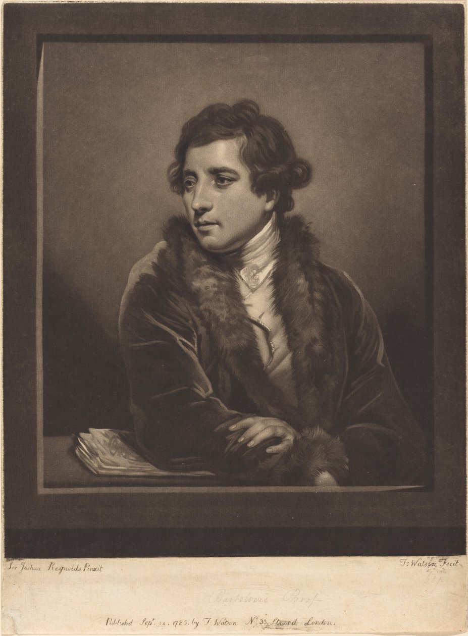 Francesco Bartolozzi autorstwa Thomas Watson after Sir Joshua Reynolds