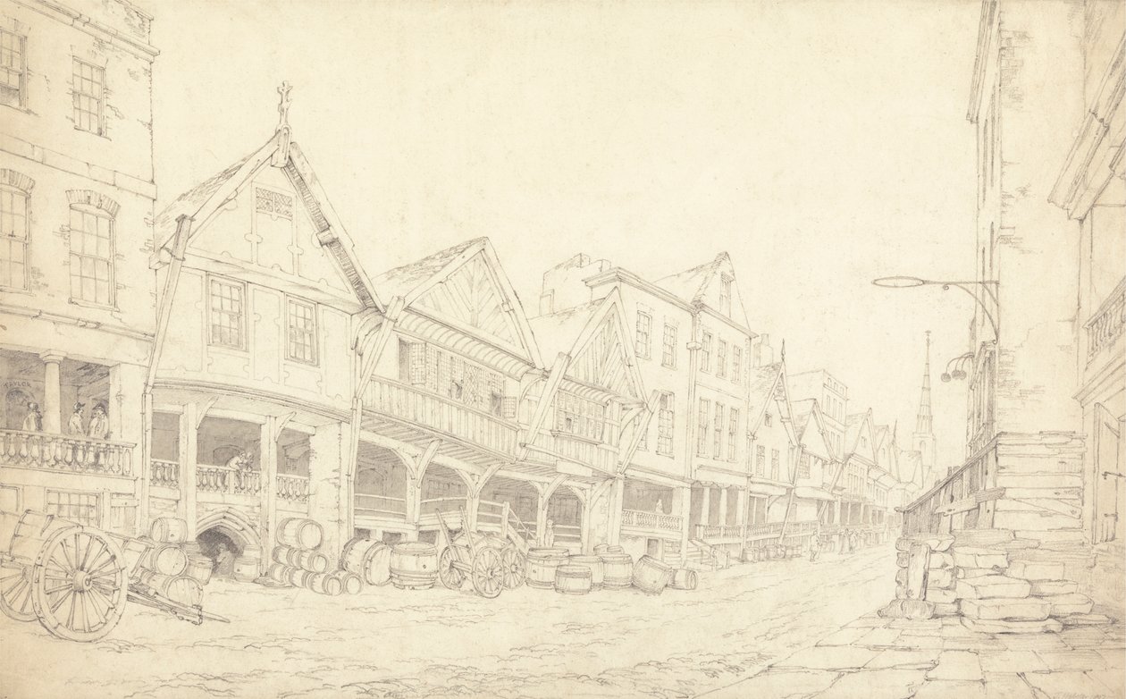 Watergate Street, Chester autorstwa Thomas Webster