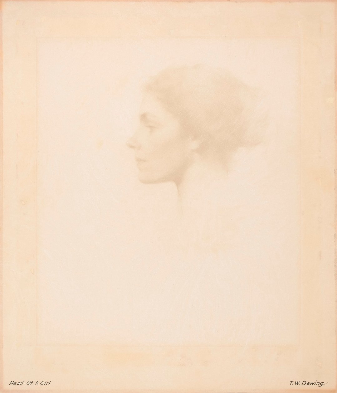 Głowa dziewczyny autorstwa Thomas Wilmer Dewing