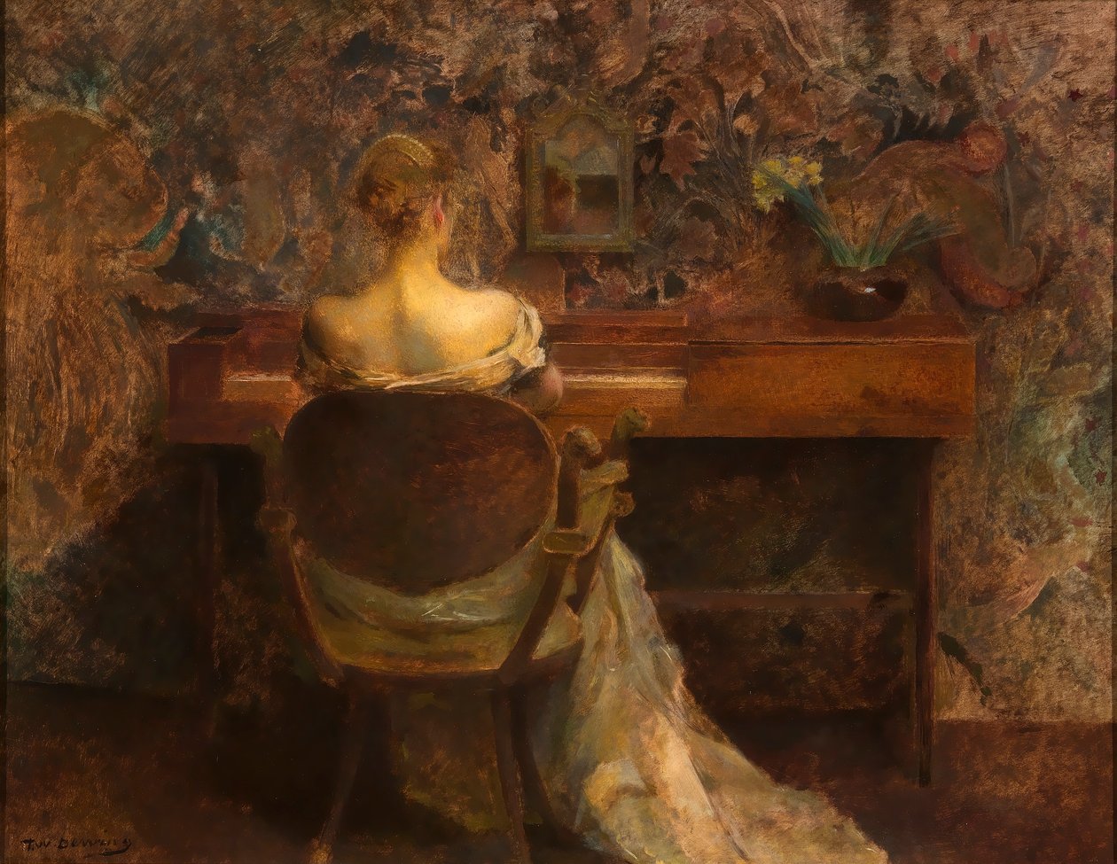 Spinet autorstwa Thomas Wilmer Dewing