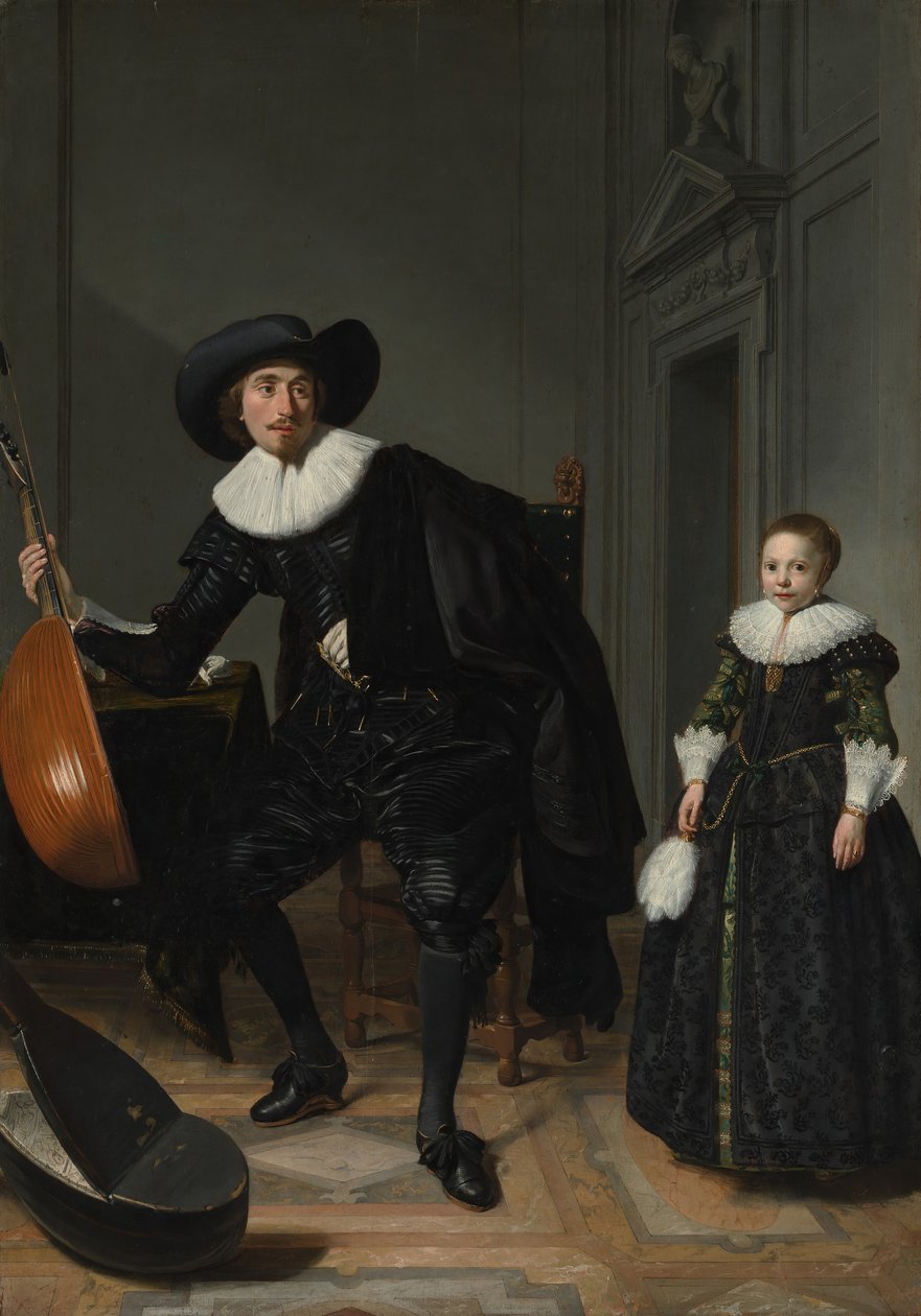 Muzyk i jego córka, 1629. autorstwa Thomas de Keyser