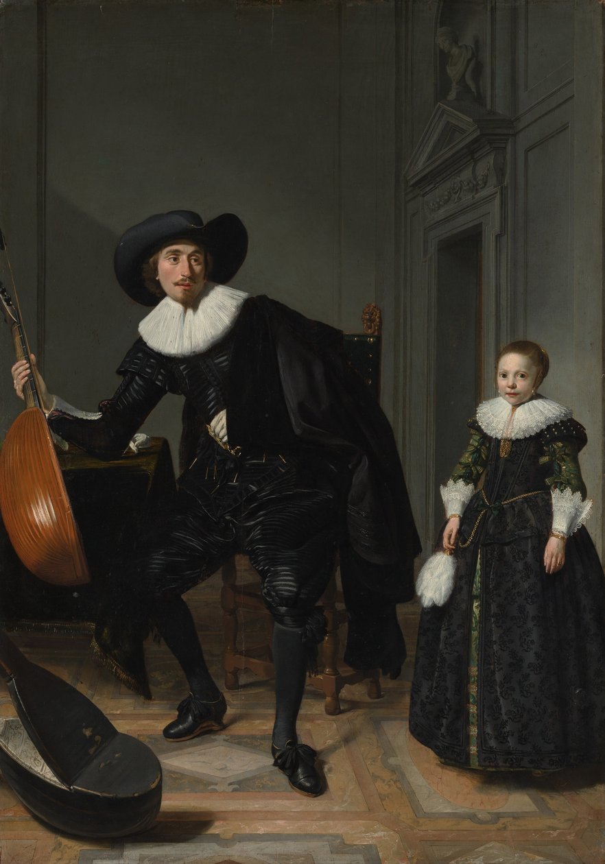 Muzyk i jego córka autorstwa Thomas de Keyser