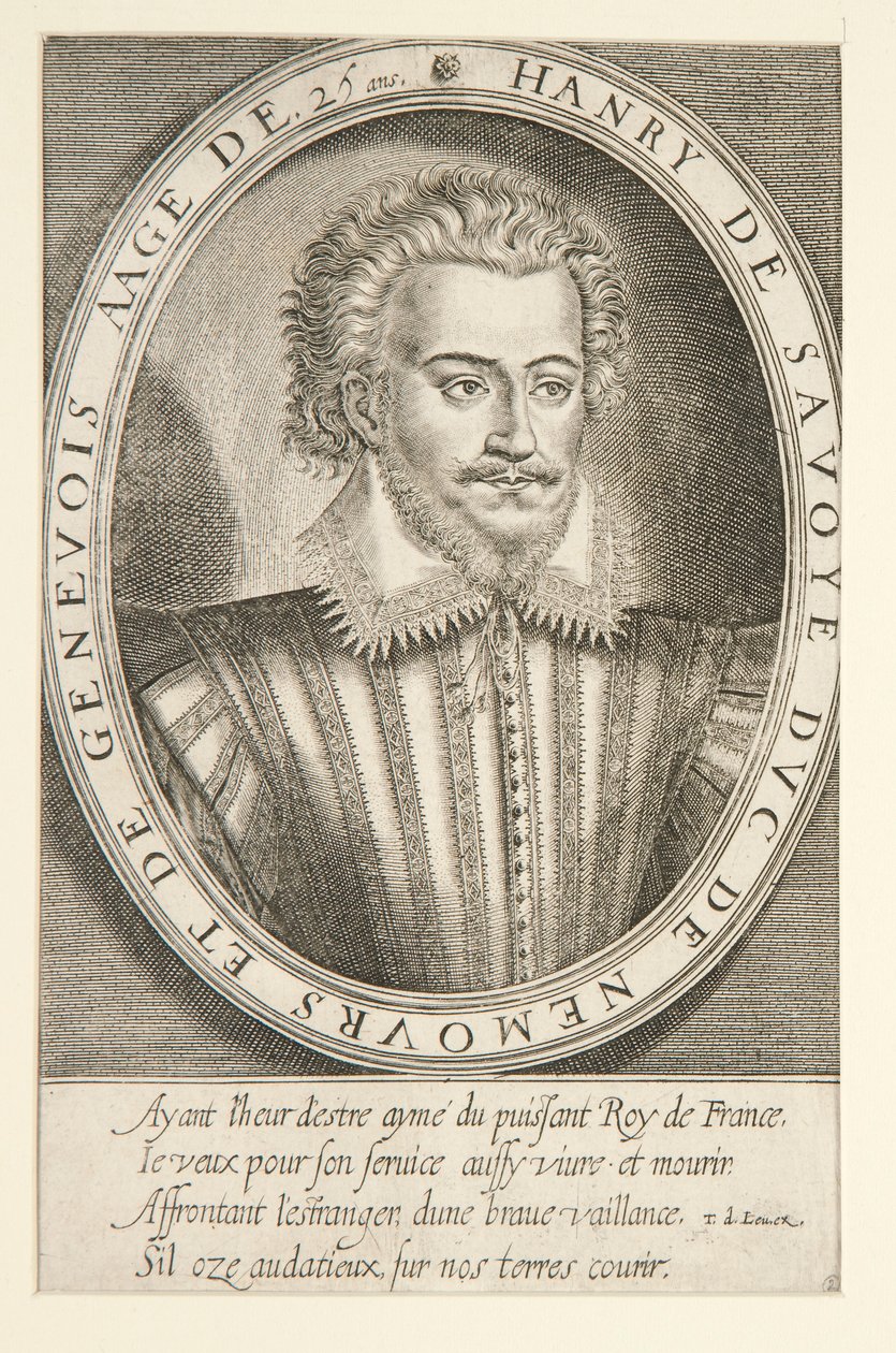 Henryk Sabaudzki, książę Nemours autorstwa Thomas de Leu