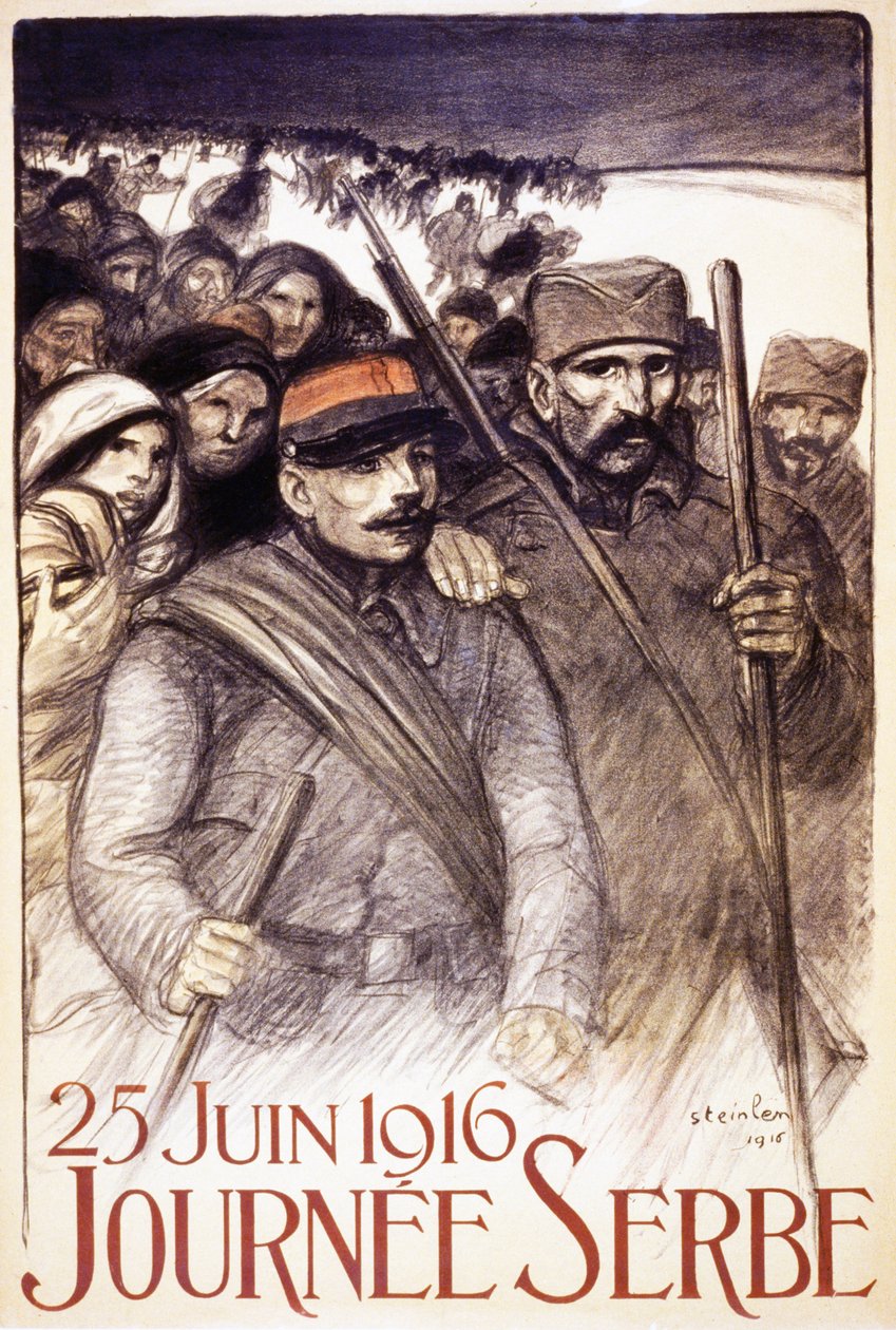 Dzień Serbski, 1916 (zob. też 698977) autorstwa Théophile Alexandre Steinlen