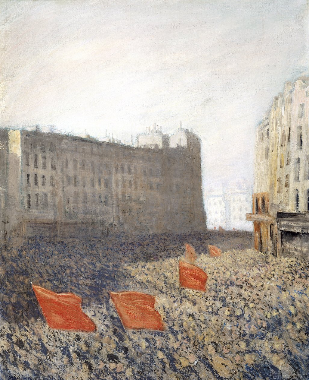 Demonstracja, 1905 r. autorstwa Théophile Alexandre Steinlen