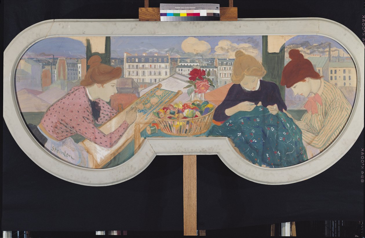 Trzy pracujące kobiety autorstwa Théophile Alexandre Steinlen