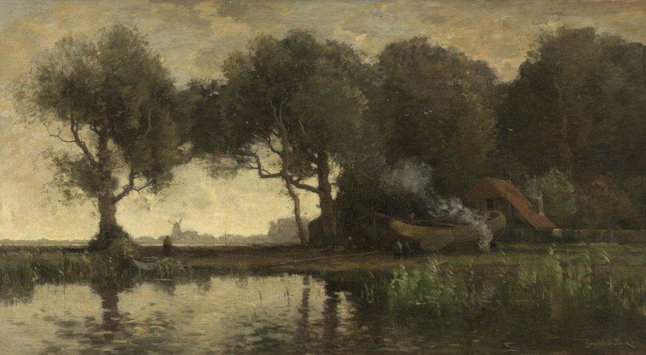stocznia autorstwa Théophile de Bock  
