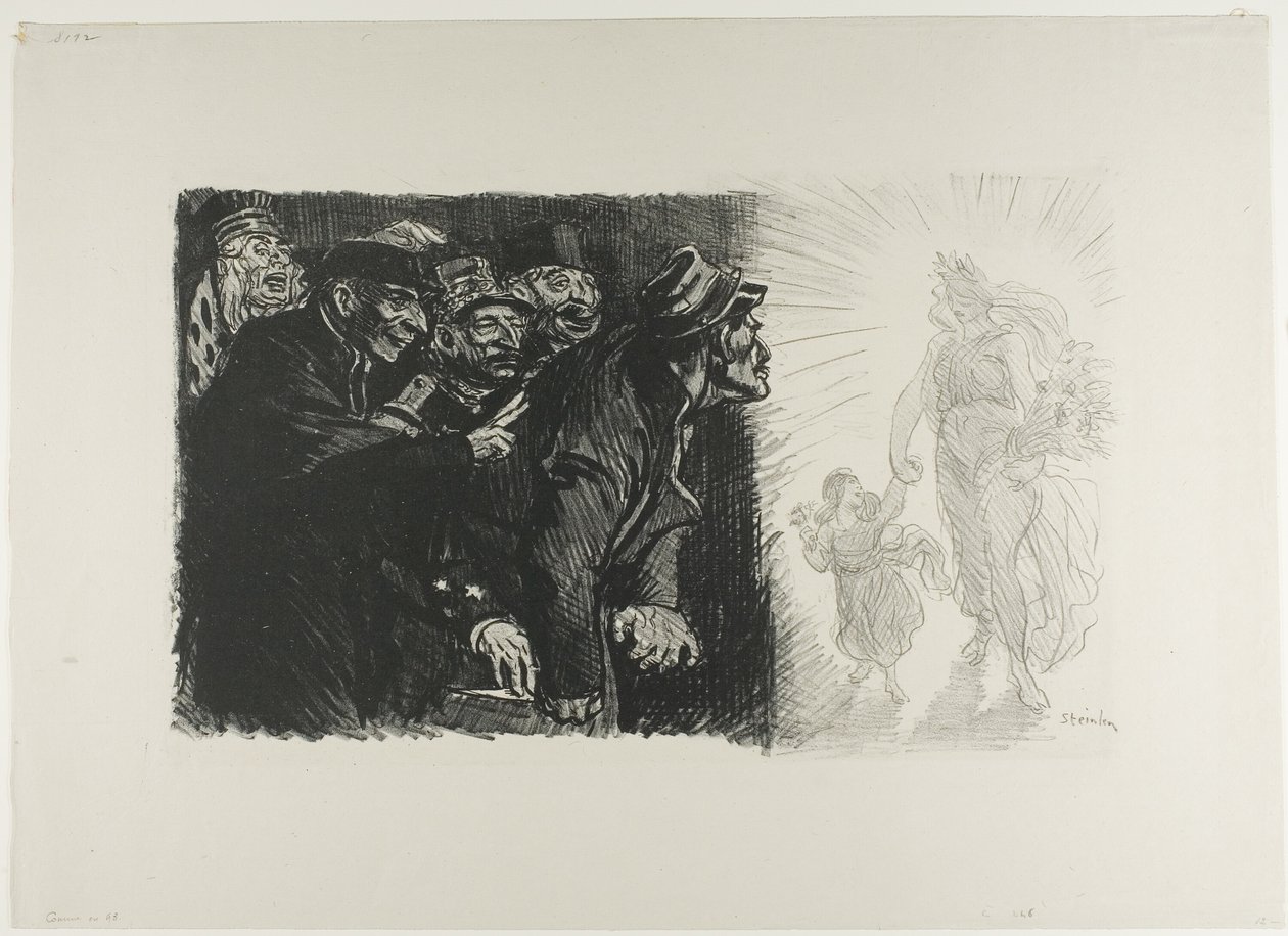 Jak w Ninety-Three autorstwa Théophile Alexandre Pierre Steinlen