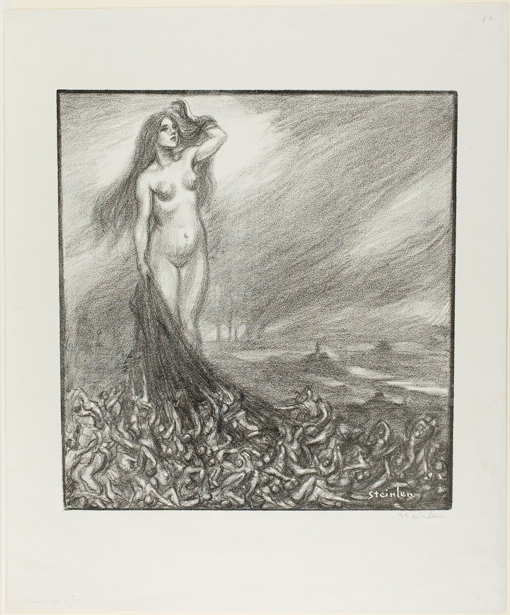 Hołd dla Zoli autorstwa Théophile Alexandre Pierre Steinlen
